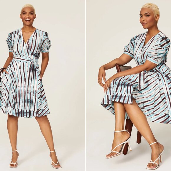 Diane Von Furstenberg Indra Wrap Dress - size XL - Picture 1 of 12